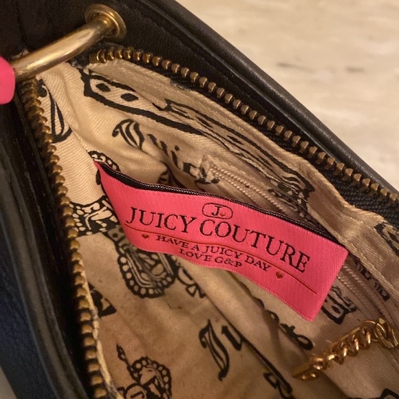 Juicy Couture Y2 K leather shoulder bag - Picture 14 of 15